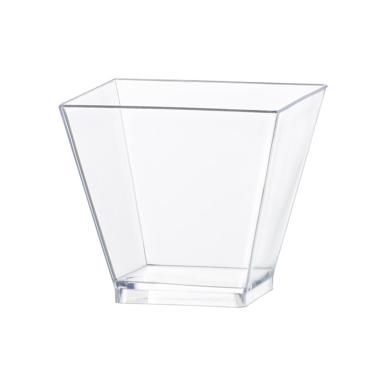 Clear Plastic Mini Verrine Sample Cube Cups - 2 oz. (240 Cups)